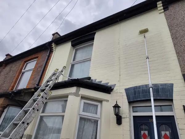 Cecil Street, Watford — extension roller painting upper facade