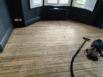 Dark interior — floor sanding