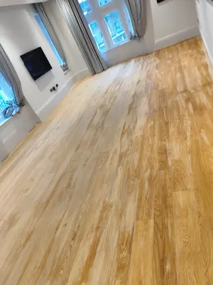 Floor sanding — oil finish applied