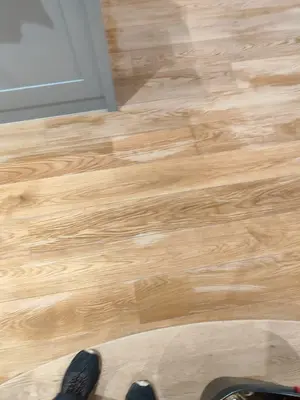 Floor sanding — styled room